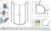 Radaway Torrenta PDD Kabina półokrągła 100x100 szkło przejrzyste 131620-01-01